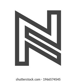 Logo de SN o NS y diseños de iconos