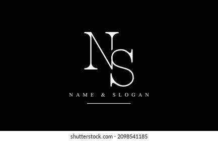 SN, NS, S, N abstract letters logo monogram