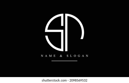 SN, NS, S, N abstract letters logo monogram