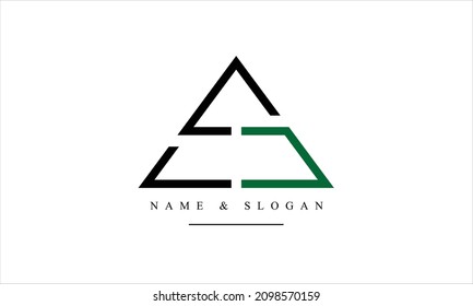 SN, NS, S, N abstract letters logo monogram