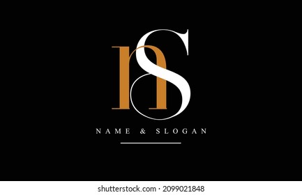 SN, NS, S, N abstract letters logo monogram