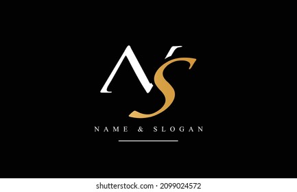 SN, NS, S, N abstract letters logo monogram
