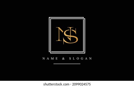 SN, NS, S, N abstract letters logo monogram