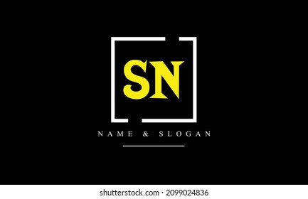 SN, NS, S, N abstract letters logo monogram