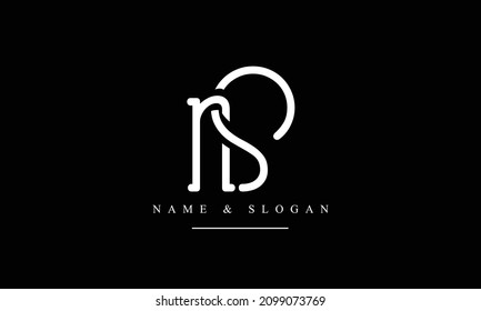 SN, NS, S, N abstract letters logo monogram