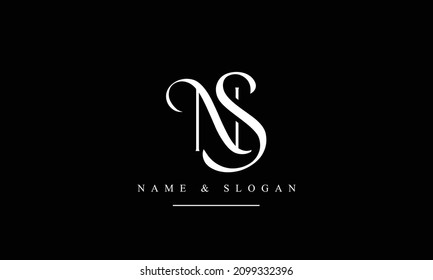 SN, NS, S, N abstract letters logo monogram