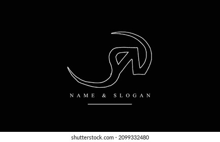 SN, NS, S, N abstract letters logo monogram