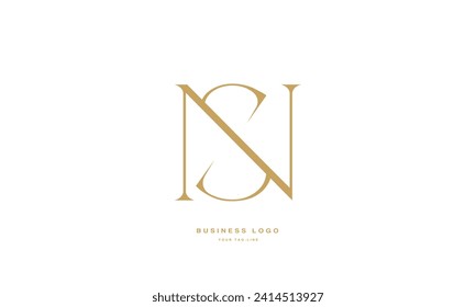 SN, NS, S, N, Abstract Letters Logo Monogram