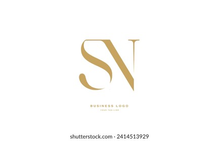 SN, NS, S, N, Abstract Letters Logo Monogram