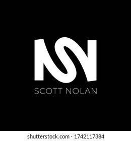 SN S N monogram personal or business logo template vector illustration