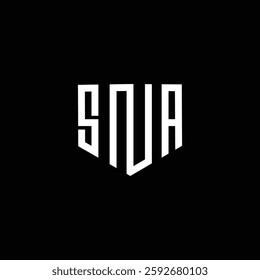 SNA Letter Initial Logo Design Template Vector Illustration
