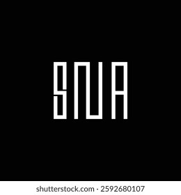SNA Letter Initial Logo Design Template Vector Illustration