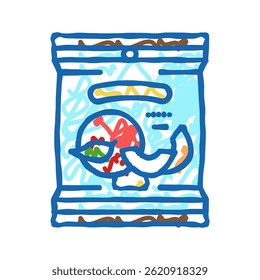 snack apple fruit doodle icon sketch vector. snack apple fruit sign. isolated symbol illustration