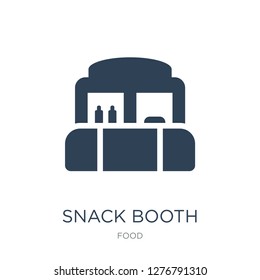 snack booth icon vector on white background, snack booth trendy filled icons from Food collection, snack booth vector illustration
