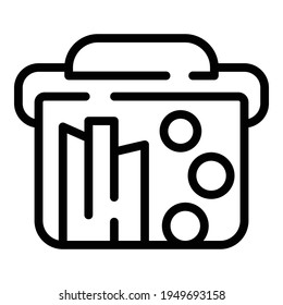 Snack break icon. Outline snack break vector icon for web design isolated on white background