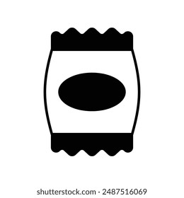 snack cap icon with white background vector stock illustration