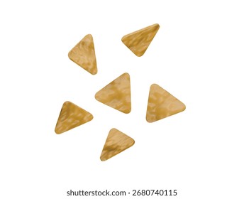 Snack-Chips Symbol 3D-Illustration Render