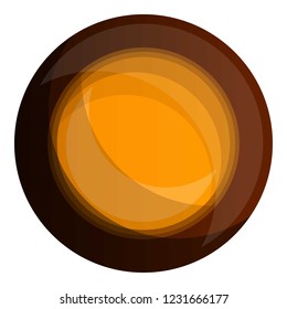 Snack choco biscuit icon. Cartoon of snack choco biscuit vector icon for web design isolated on white background