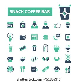lanche ícones bar