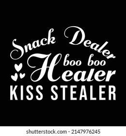 Boo Boo Boo Heiler Snack Dealer Kiss Stealer, Cute Mom Shirt, Geschenke für Mama, Mütter Tagesgeschenk, Funny Mama Shirt, New Mom Geschenk, Mama To Be Shirt