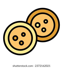 Snack dish icon outline vector. Baked food. Cooked vegetable color flat