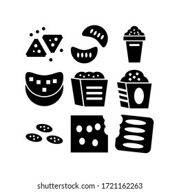 snack food icon or logo isolated sign symbol vector illustration - Collection of high quality black style vector icons

