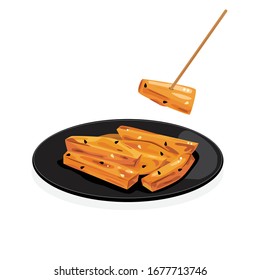 Snack - hot toffee sweet potato.