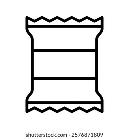 Snack Icon. Snack Packaging Illustration. Snack Potato Chips Packaging. EPS 10.