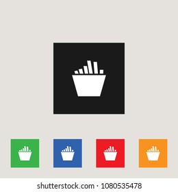 Snack Icon, stock vector illustration, EPS10. 