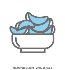 Snack icon vector on trendy design
