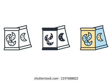 snack icons  symbol vector elements for infographic web