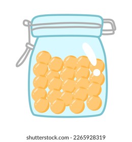 
snack in jar for eid mubarak