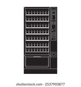 snack machine ícone vetor em um fundo branco ilustração