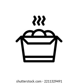 Snack, meal, package, Flat Icon Logo Illustration Vector Isolated. Snack and Street Food icon set. Suitable for Web Design, Logo, App. 
