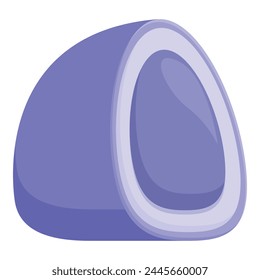 Snack mochi icon cartoon vector. Food korean. Gourmet adorable food