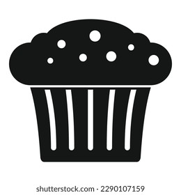 Snack muffin icon simple vector. Cake food. Cute sweet menu