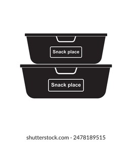 snack place icono Ilustración vectorial diseño simple