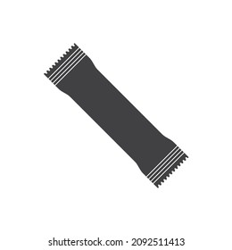 snack plastic pack vector icon illustration design template web