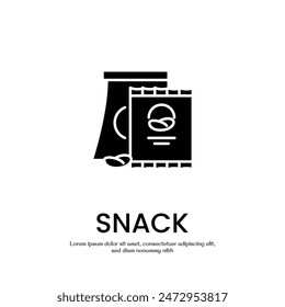snack solid icon vector design good for web or mobile app
