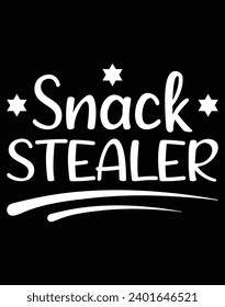 Snack stealer - EPS file for cutting machine. You can edit and print this vector art with EPS editor.