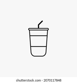 a snack vector design with outline style