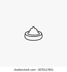 a snack vector design with outline style