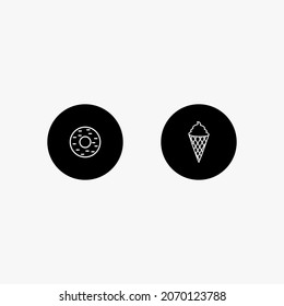 a snack vector design with outline style