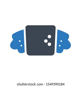 snack vector glyph colour icon

