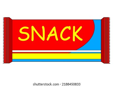 snack vector illustration,isolated on white background,top view