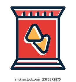 Snack Vector Thick Line Filled Dark Colors Icons For Personal And Commercial Use.
