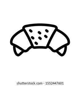 snack vector thin line icon