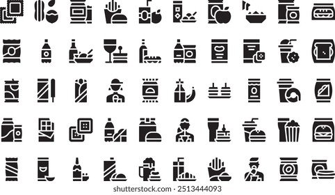 Snacking icons High-Quality Vector Icons Collection with Editable Stroke. Ideal for Professional and Creative Projects.