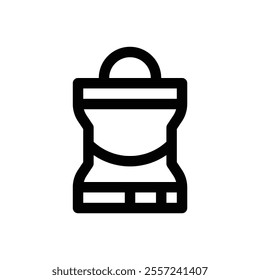 Snacks. Editable stroke vector icon.