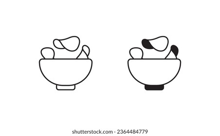 Snacks icon design with white background stock illustration